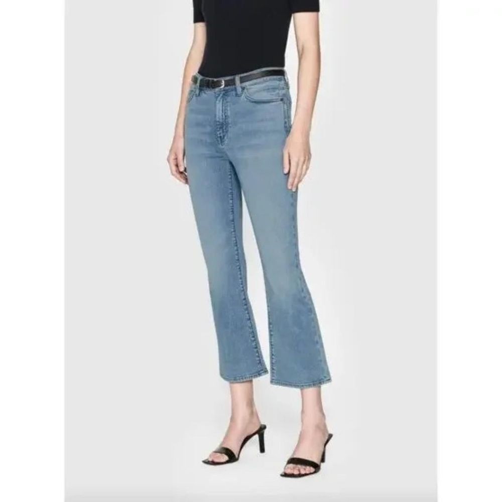 Frame Denim Women's Blue Boot Cut Crop Jeans - Size 18